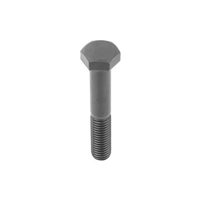 KIPP - SECHSKANTSCHRAUBE MIT SCHAFT DIN931, ISO4014 M20X90, SW=30, STAHL 8.8 BLANK (SCHWARZ)