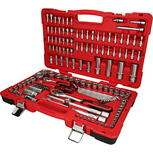 1/4'' + 1/2'' Steckschlüssel-Satz, 151 Teile, umschaltbar.